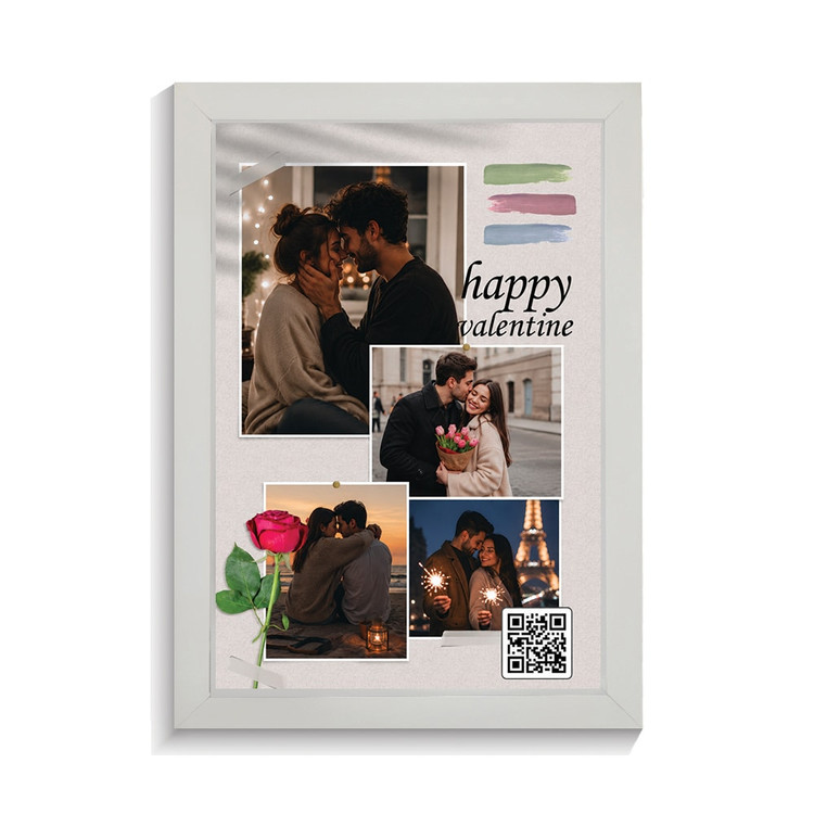 تابلو کلاژ موزیکال طرح valentine کد GPF-11000