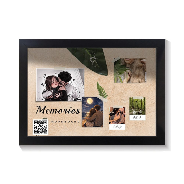 تابلو کلاژ موزیکال طرح moodboard کد GPF-14006