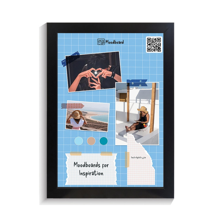 تابلو کلاژ موزیکال طرح moodboard کد GPF-14005