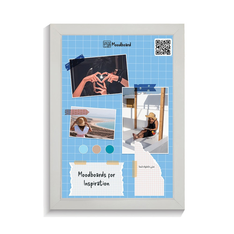 تابلو کلاژ موزیکال طرح moodboard کد GPF-14005
