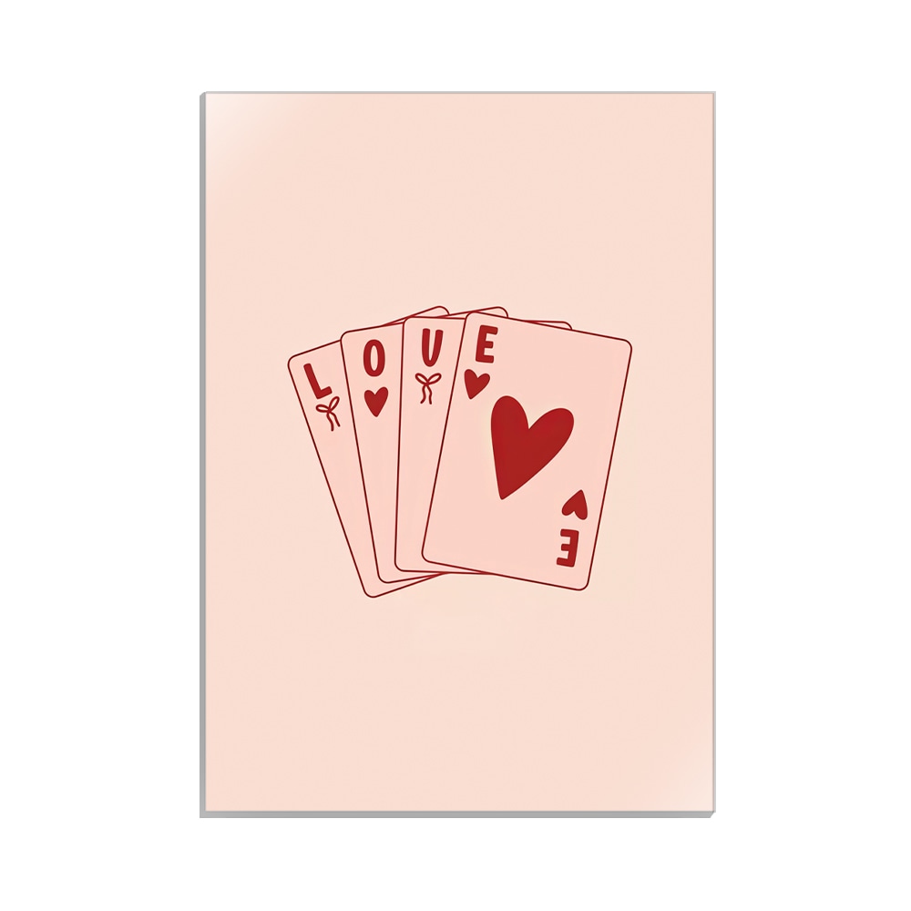 متال پوستر عاشقانه طرح love کد MP-27020