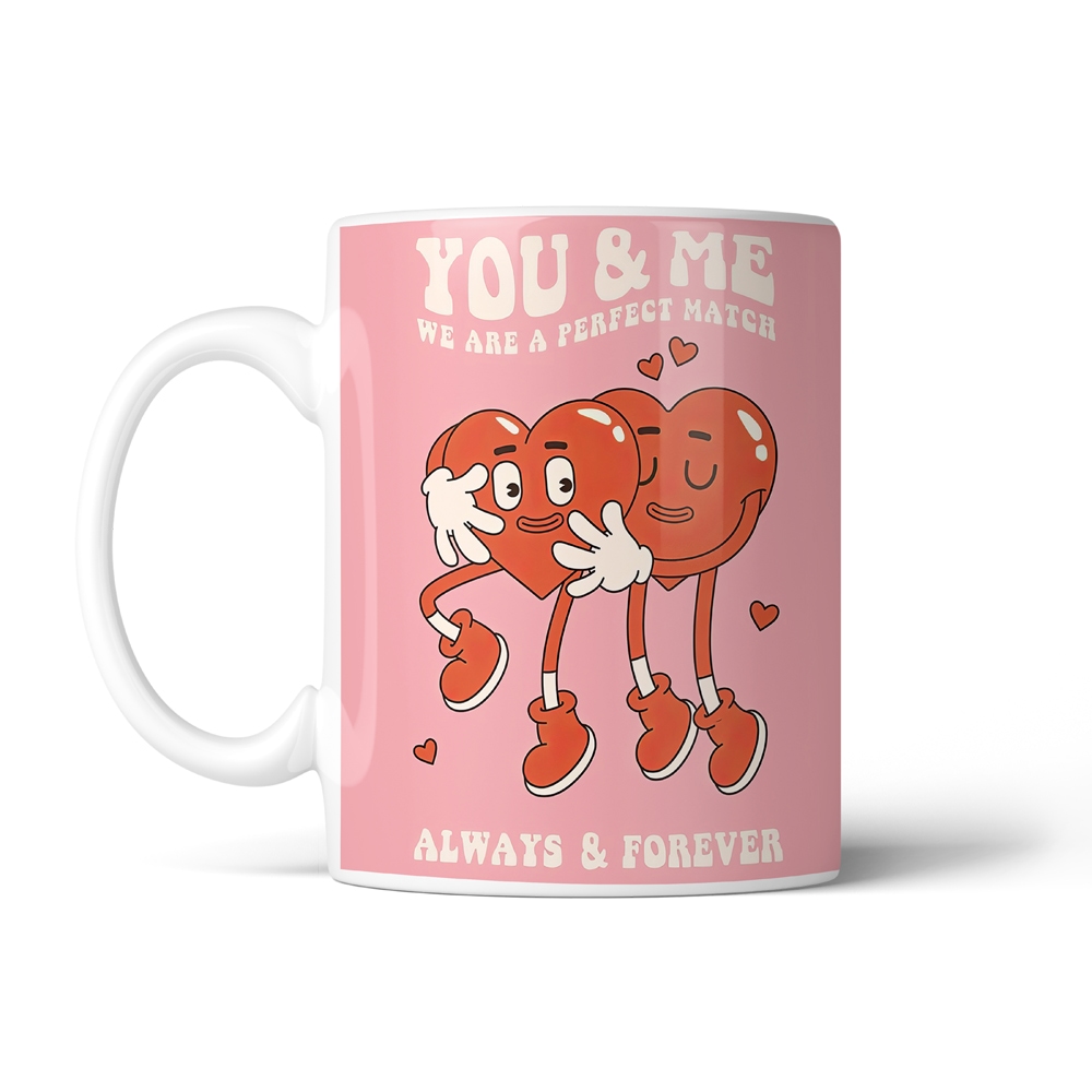 ماگ عاشقانه طرح you and me کد SM-27046