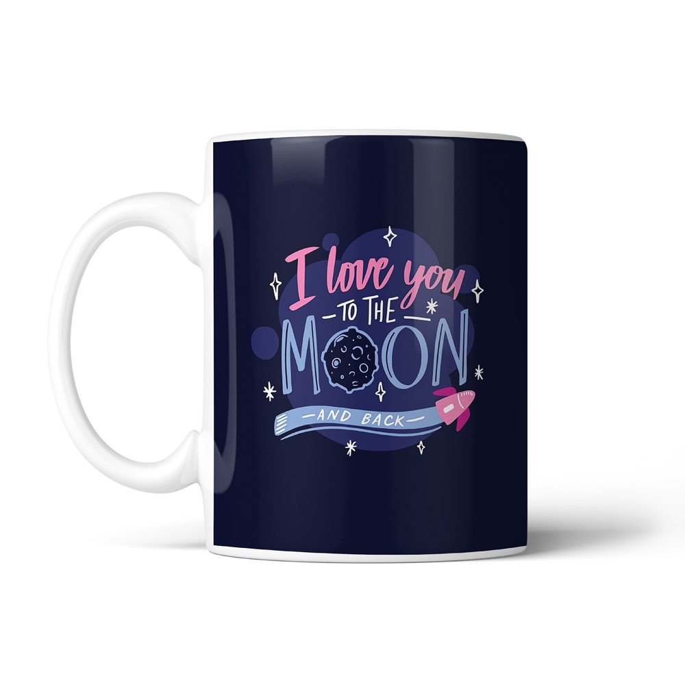 ماگ عاشقانه طرح moon کد SM-27085