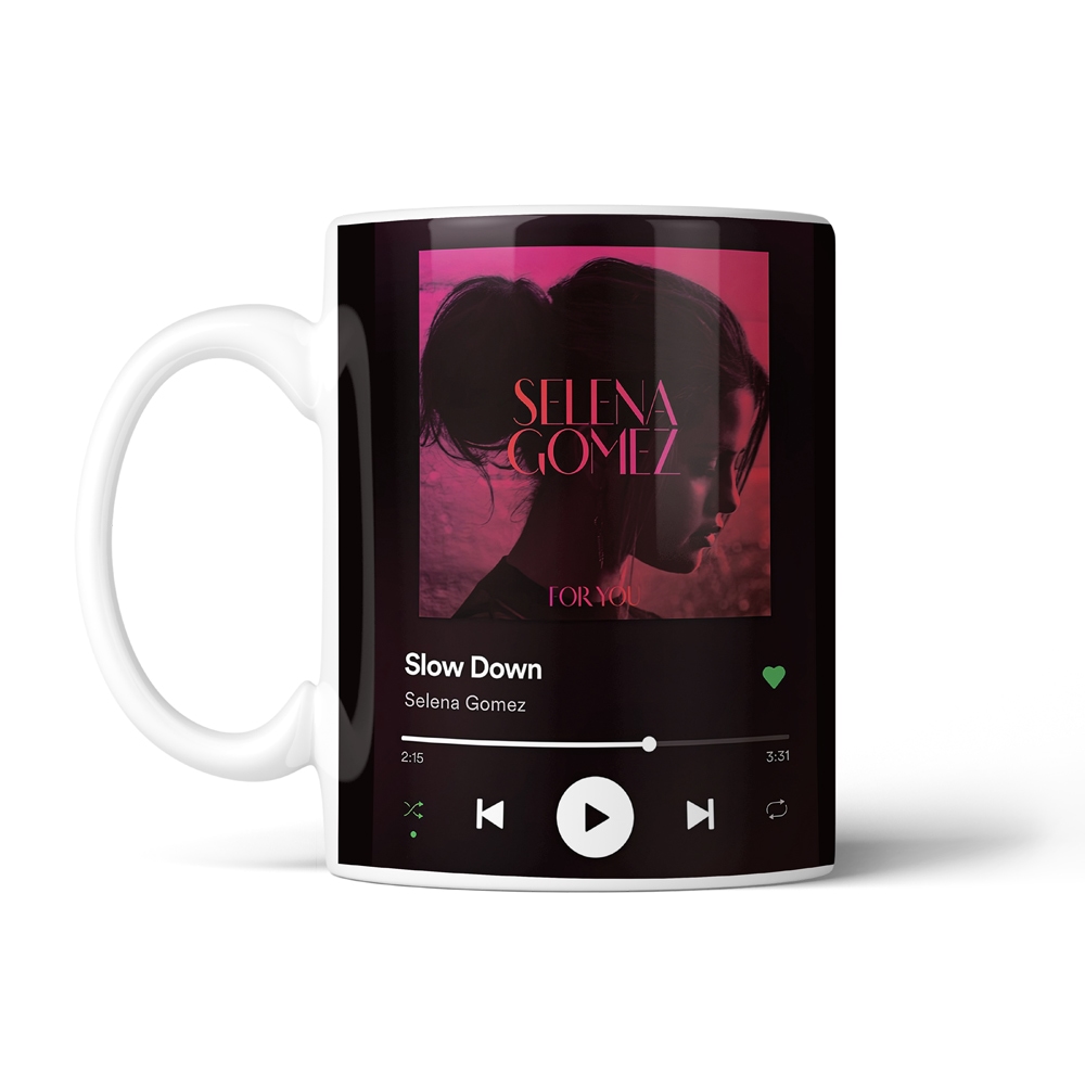 ماگ خواننده طرح موزیک پلیر slow down سلنا گومز کد SM-20531