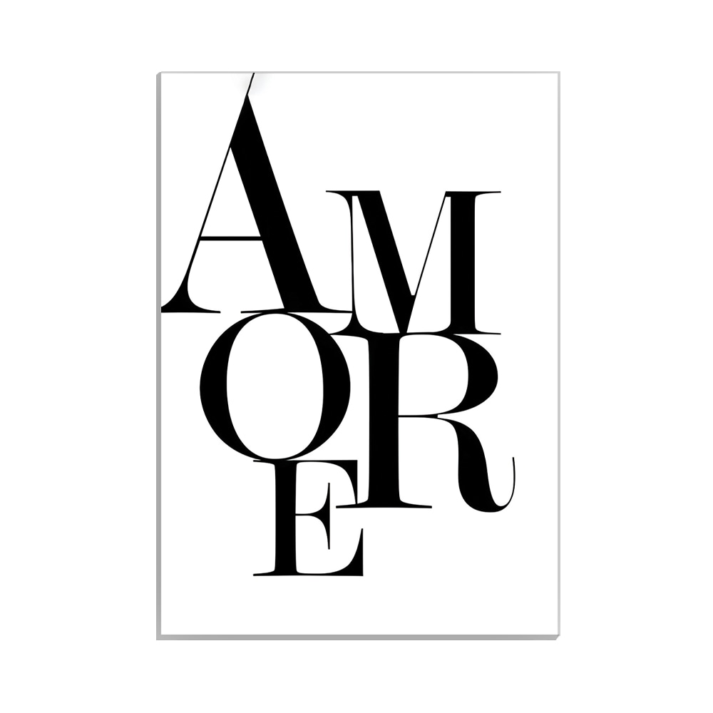 متال پوستر عاشقانه طرح amore کد MP-27084