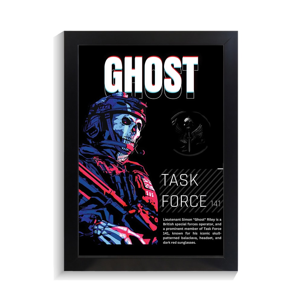 تابلو گیمینگ طرح ghost کال اف دیوتی کد PF-30039