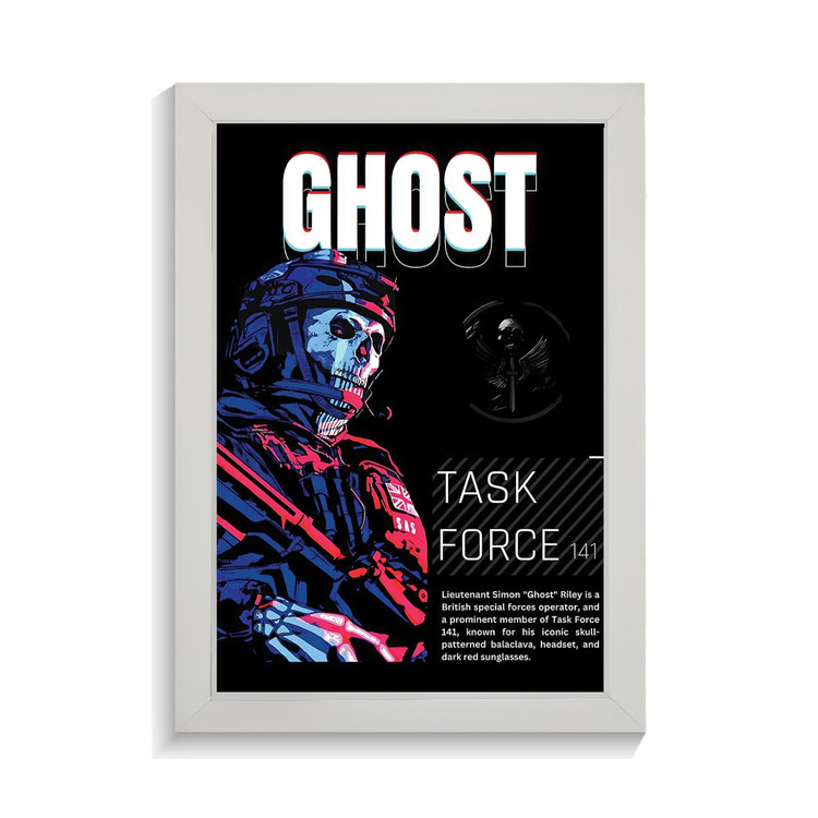 تابلو گیمینگ طرح ghost کال اف دیوتی کد PF-30039