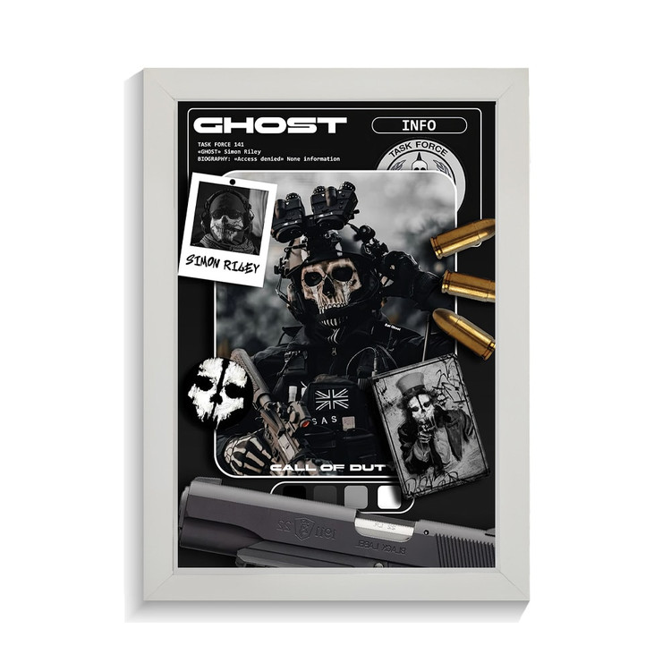 تابلو گیمینگ طرح ghost کال اف دیوتی کد PF-30037