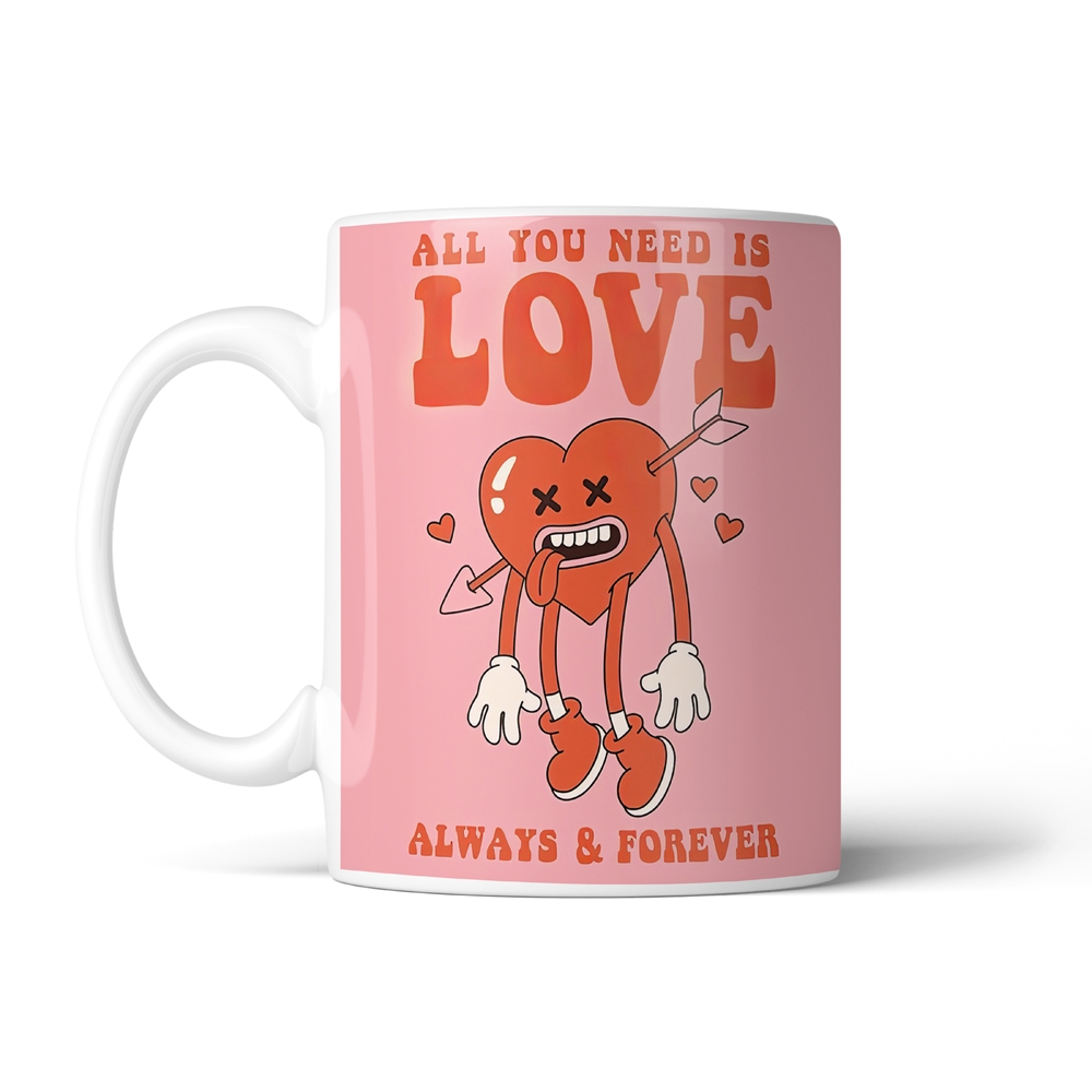 ماگ عاشقانه طرح love forever کد SM-27063