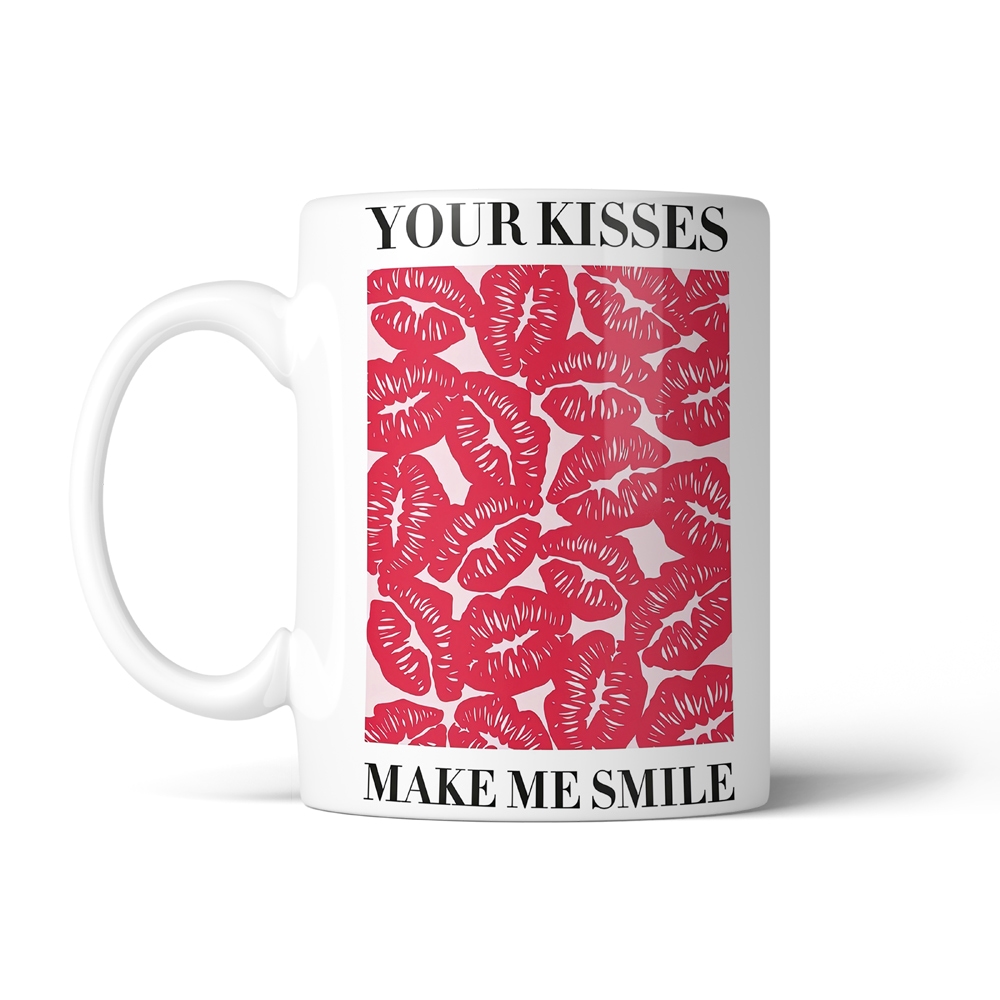 ماگ عاشقانه طرح kisses کد SM-27036