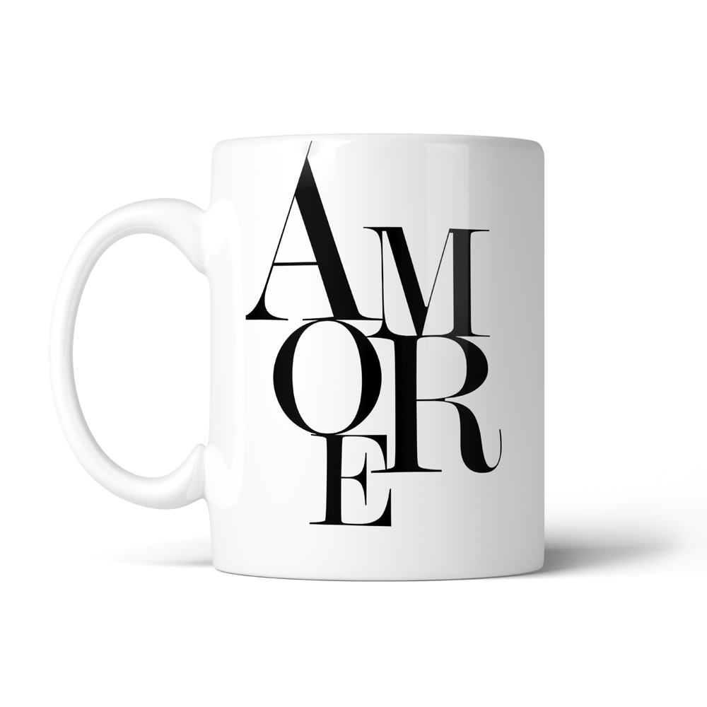 ماگ عاشقانه طرح amore کد SM-27084