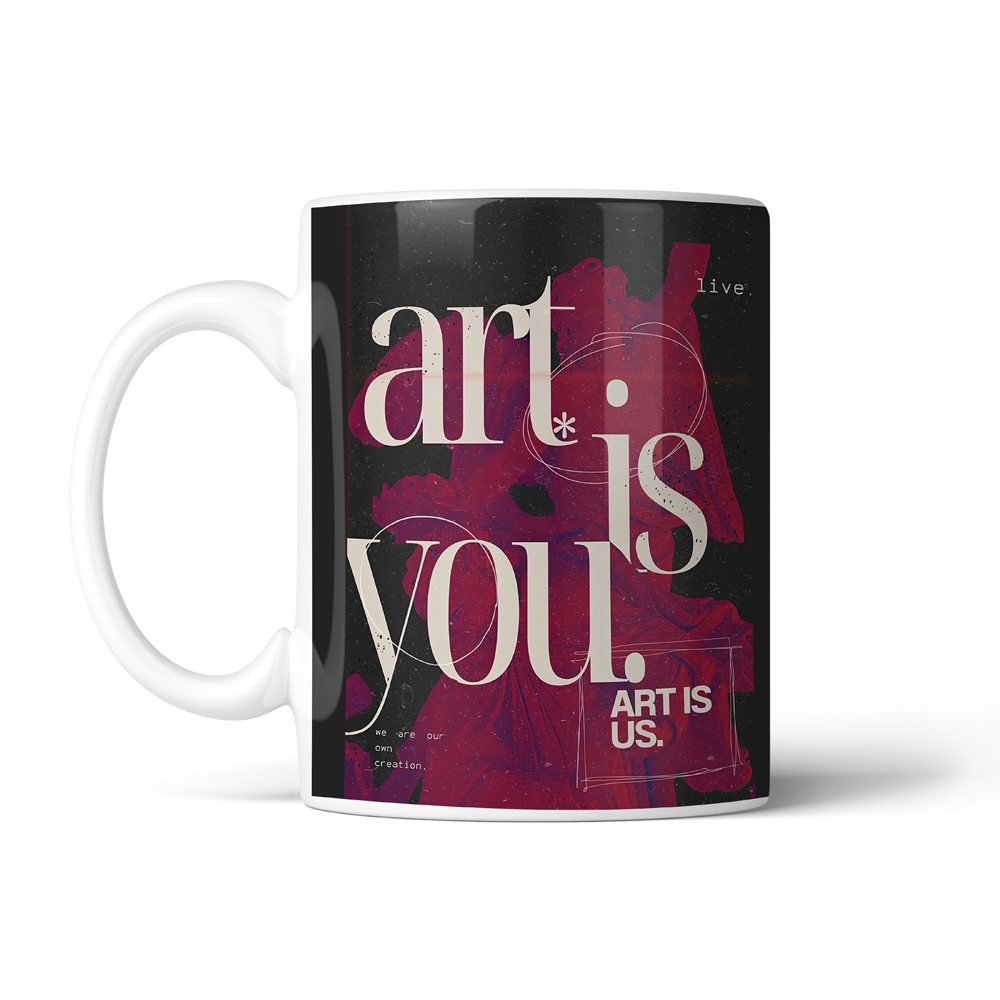ماگ عاشقانه طرح art is you کد SM-27079