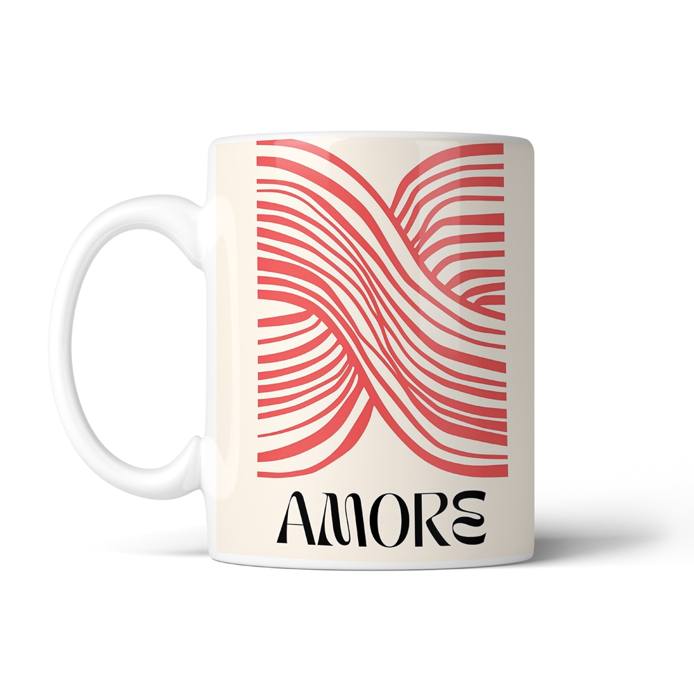ماگ عاشقانه طرح amore کد SM-27074