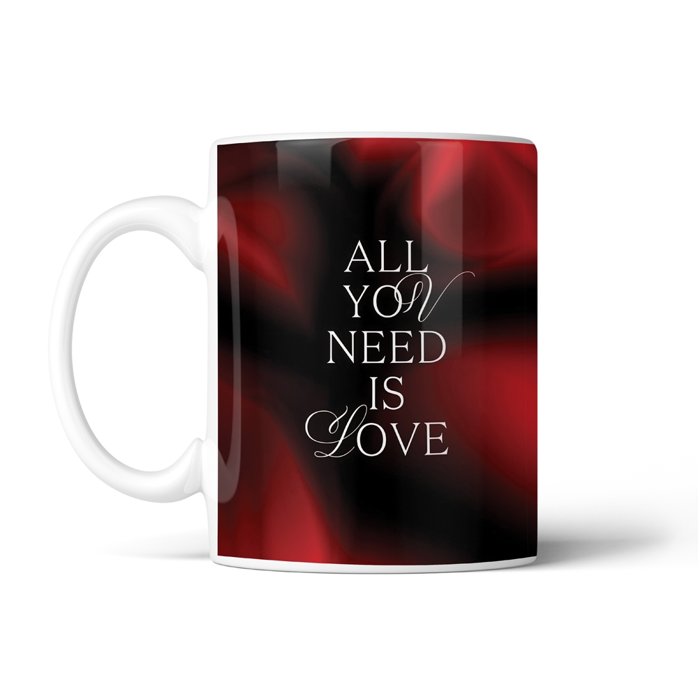 ماگ عاشقانه طرح all you need کد SM-27040