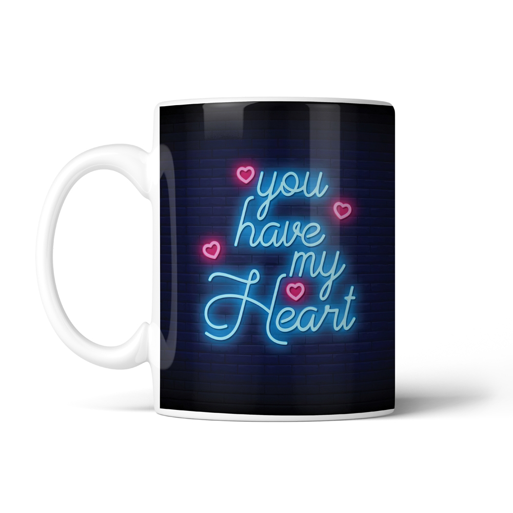 ماگ عاشقانه طرح my heart کد SM-27087