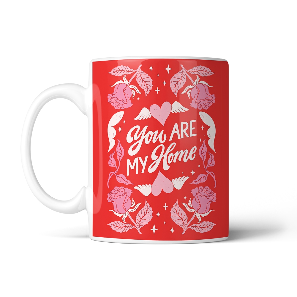 ماگ عاشقانه طرح you are my home کد SM-27072