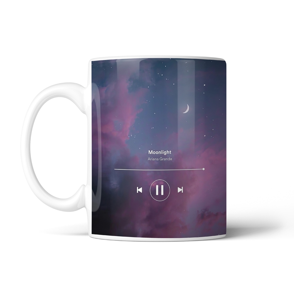 ماگ خواننده طرح موزیک پلیر Moonlight آریانا گرانده کد SM-20250