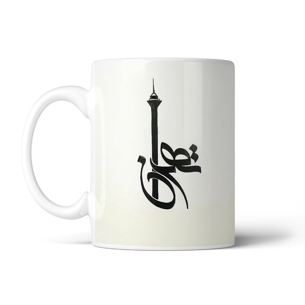ماگ تایپوگرافی طرح تهران کد SM-15192