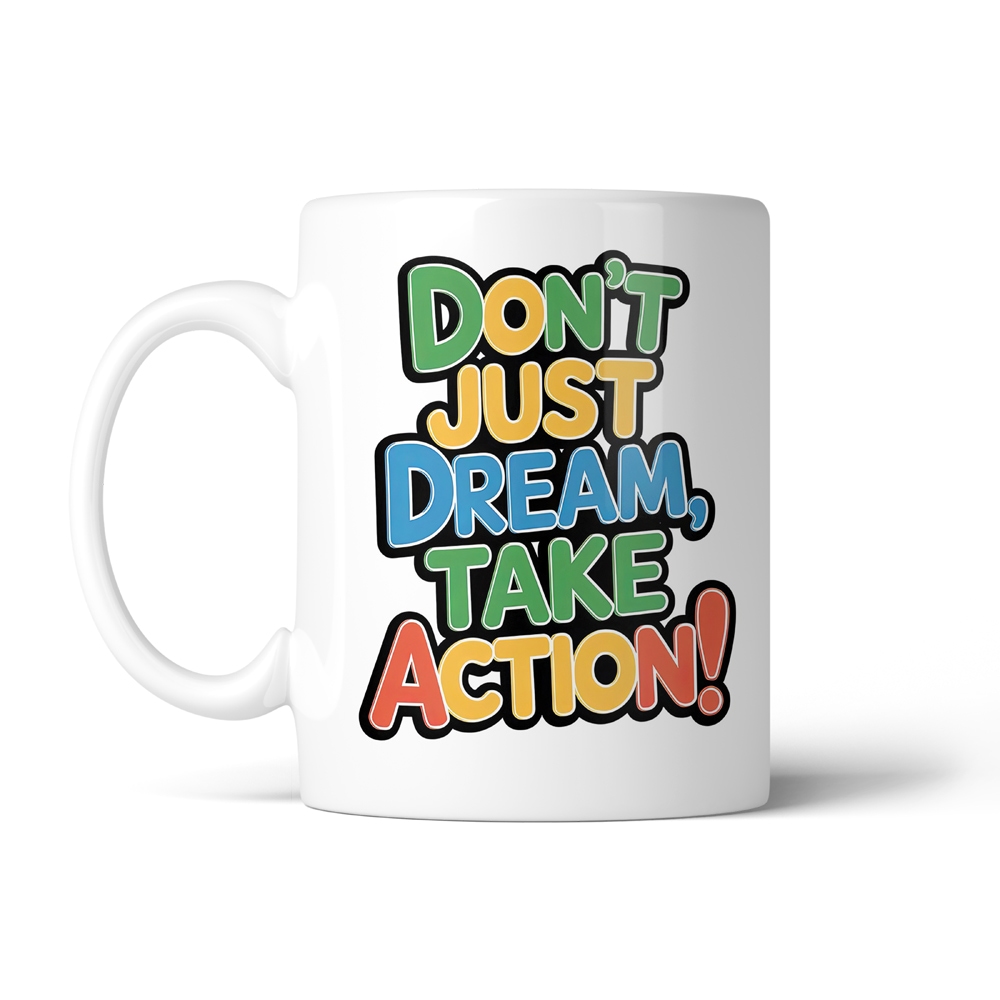 ماگ تایپوگرافی طرح take action کد SM-15059