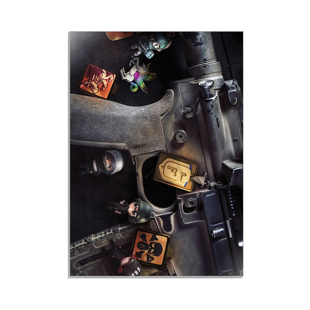 متال پوستر گیمینگ طرح رینبو سیکس کد MP-30216