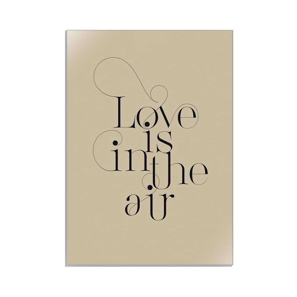 متال پوستر عاشقانه طرح love کد MP-27082