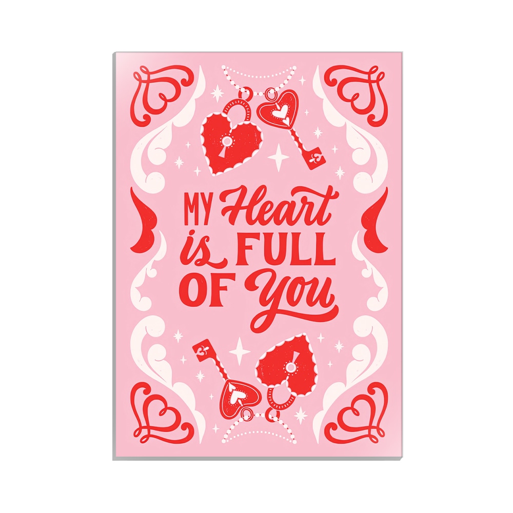 متال پوستر عاشقانه طرح my heart کد MP-27069