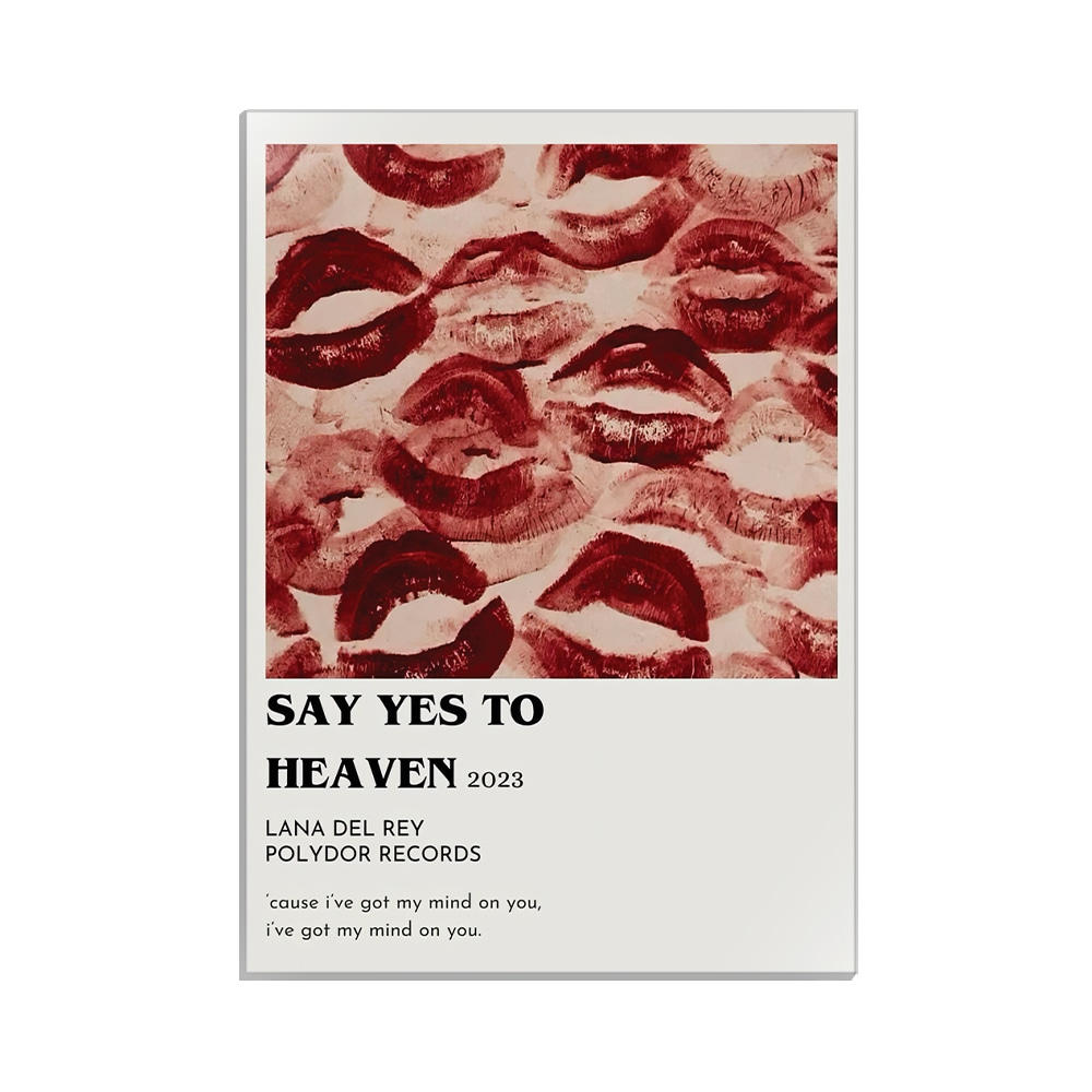 متال پوستر عاشقانه طرح say yes to heaven کد MP-27056