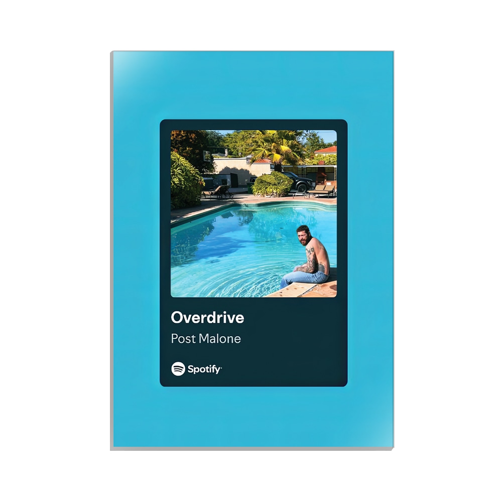 متال پوستر خواننده طرح موزیک پلیر Overdrive پست مالون کد MP-20482