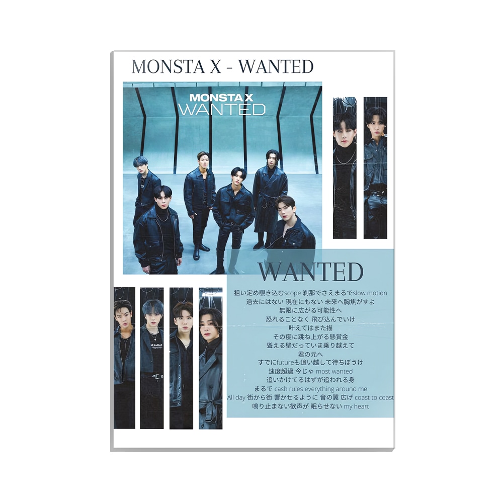 متال پوستر خواننده طرح Monsta x کد MP-20236