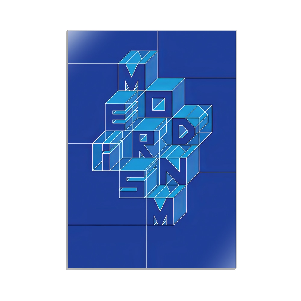 متال پوستر تایپوگرافی طرح modernism کد MP-15089