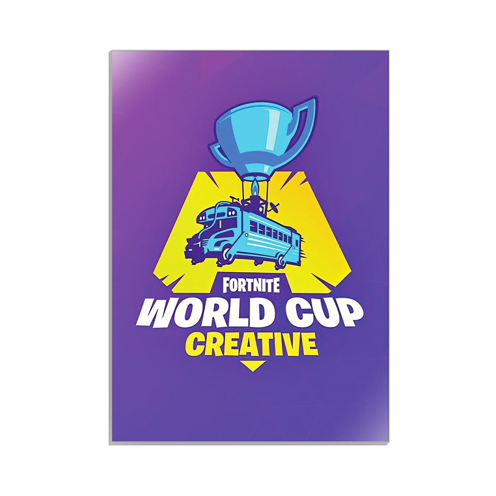 متال پوستر گیمینگ طرح فورتنایت world cup کد MP-30144