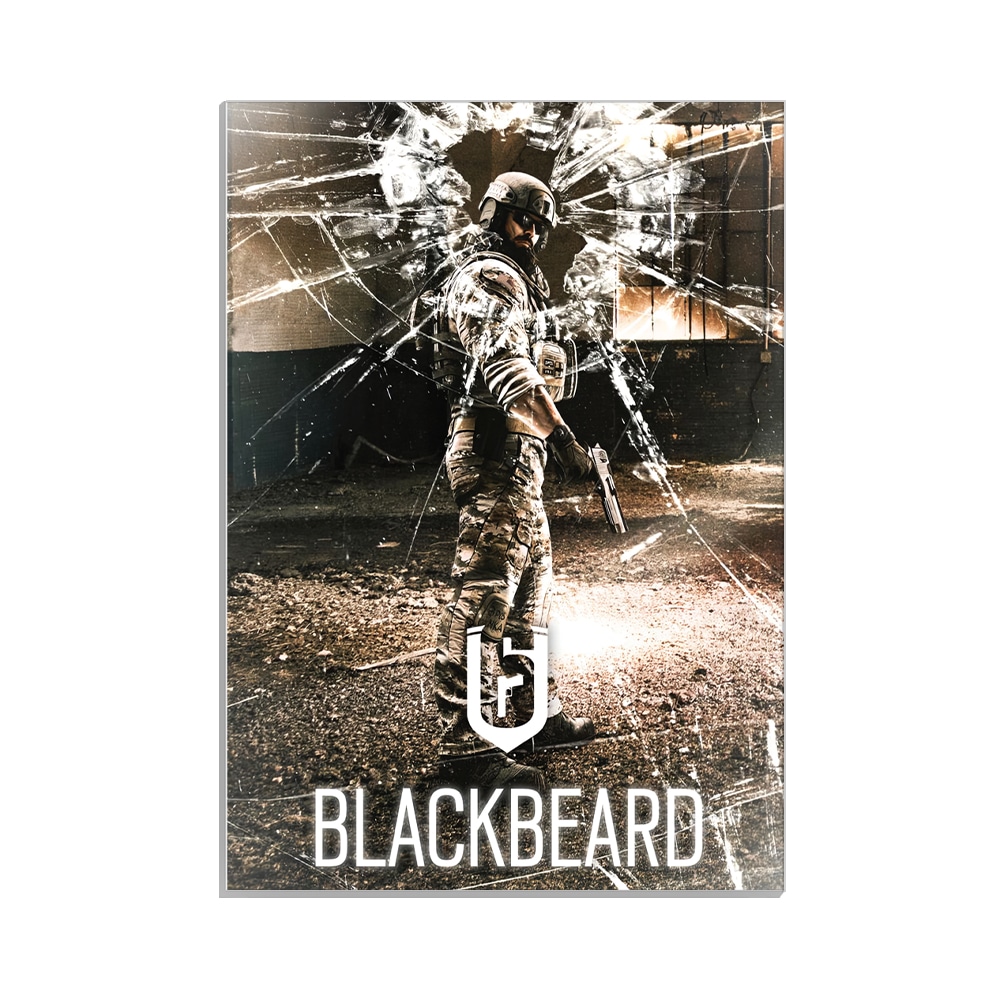 متال پوستر گیمینگ طرح blackbeard رینبو سیکس کد MP-30254