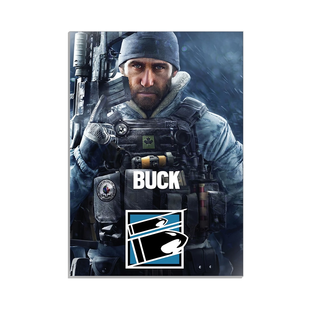 متال پوستر گیمینگ طرح buck رینبو سیکس کد MP-30212