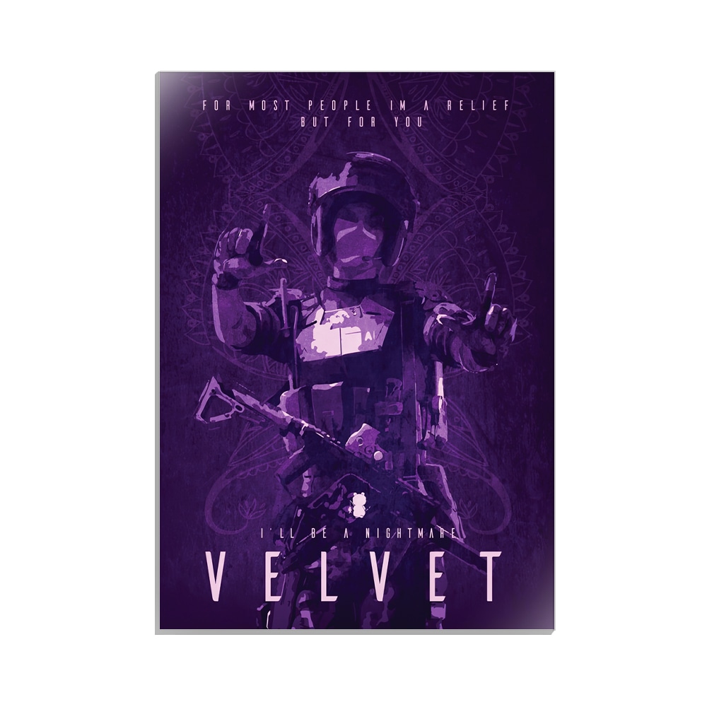 متال پوستر گیمینگ طرح velvet رینبو سیکس کد MP-30255