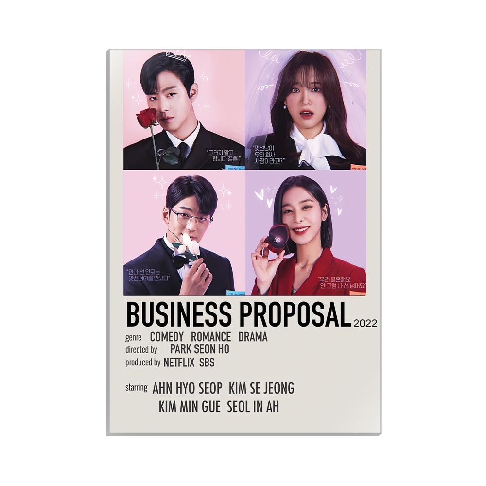 متال پوستر کی دراما طرح business proposal کد MP-12086