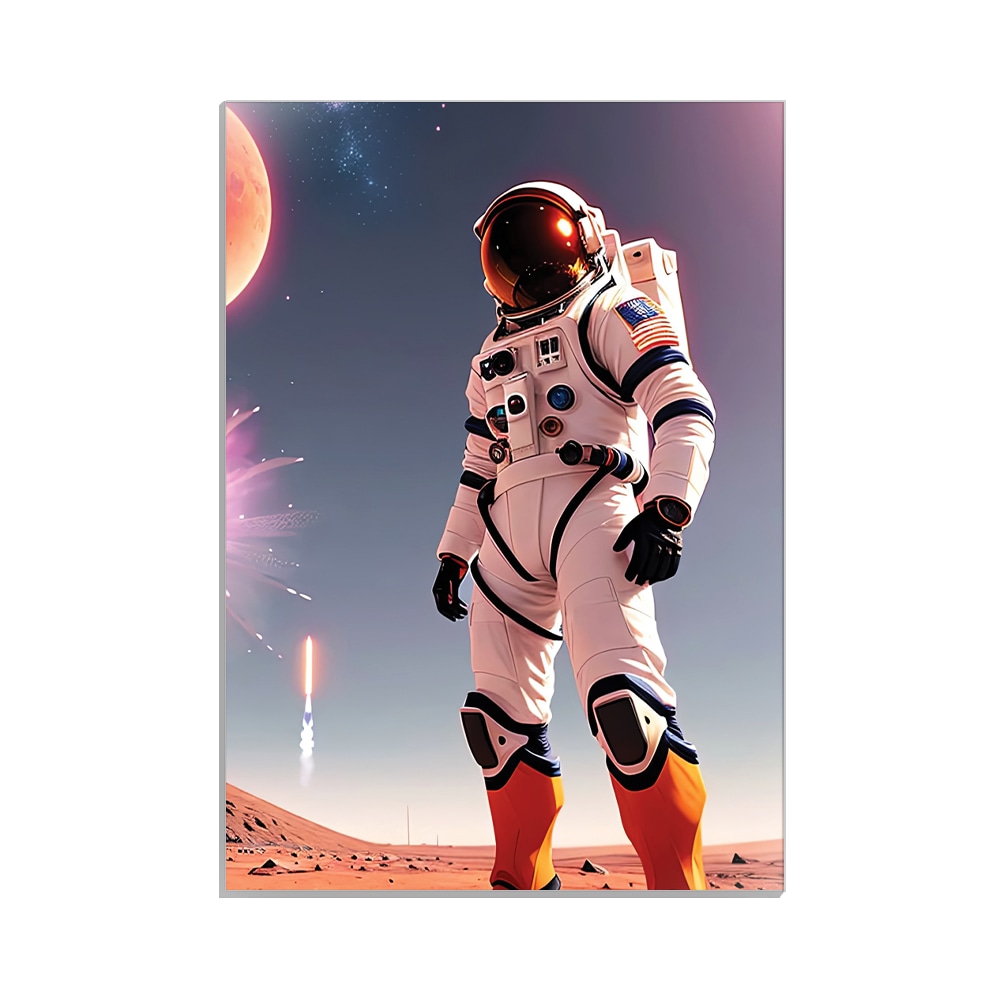 متال پوستر کهکشانی طرح فضانورد کد MP-16134