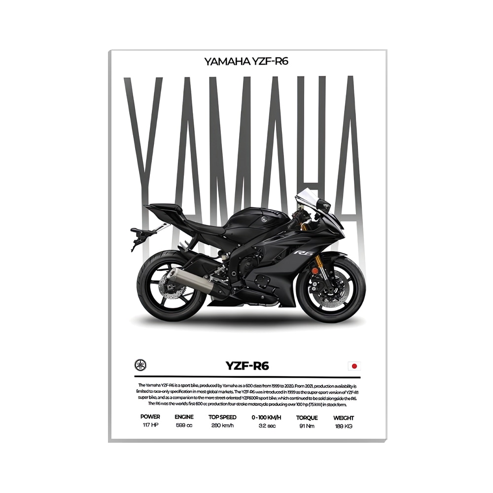 متال پوستر موتور طرح یاماها کد MP-31223
