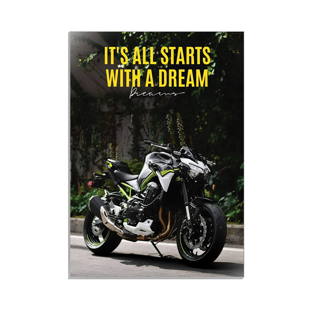 متال پوستر موتور طرح کاوازاکی کد MP-31139