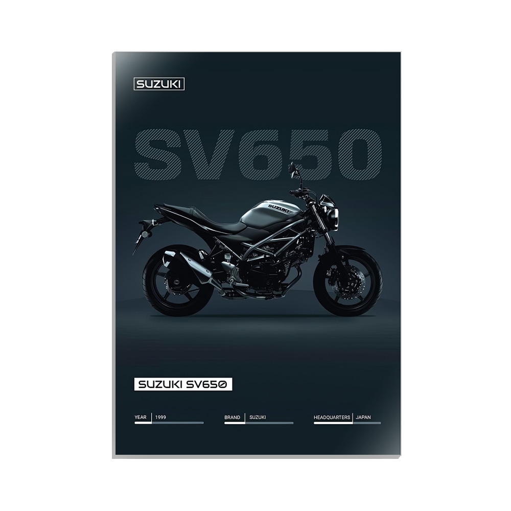 متال پوستر موتور طرح سوزوکی کد MP-31188