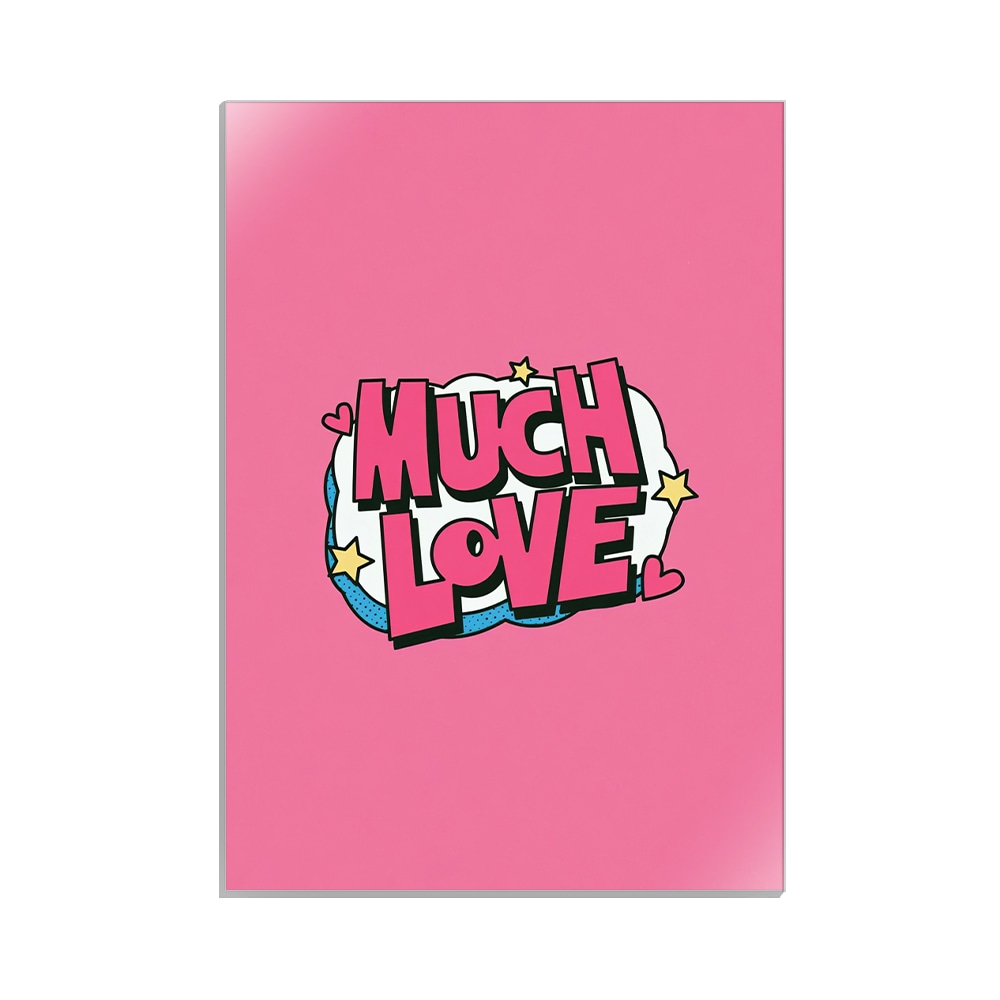 متال پوستر عاشقانه طرح much love کد MP-27091