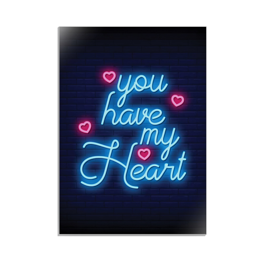 متال پوستر عاشقانه طرح my heart کد MP-27087