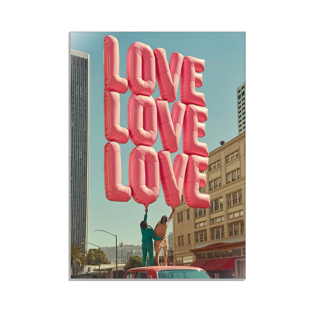 متال پوستر عاشقانه طرح love کد MP-27041