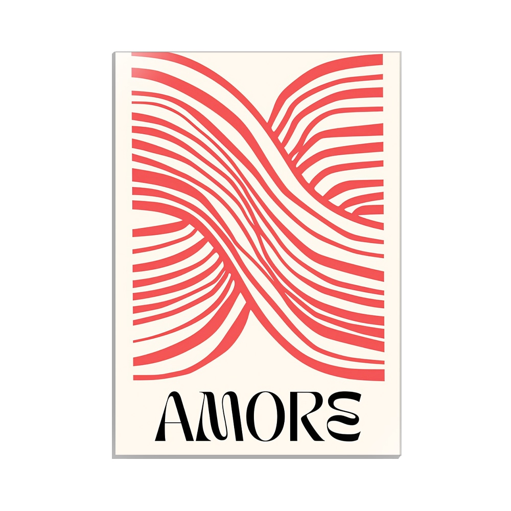 متال پوستر عاشقانه طرح amore کد MP-27074