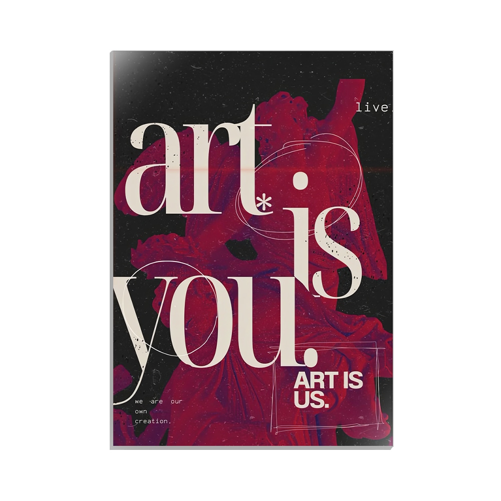 متال پوستر عاشقانه طرح art is you کد MP-27079