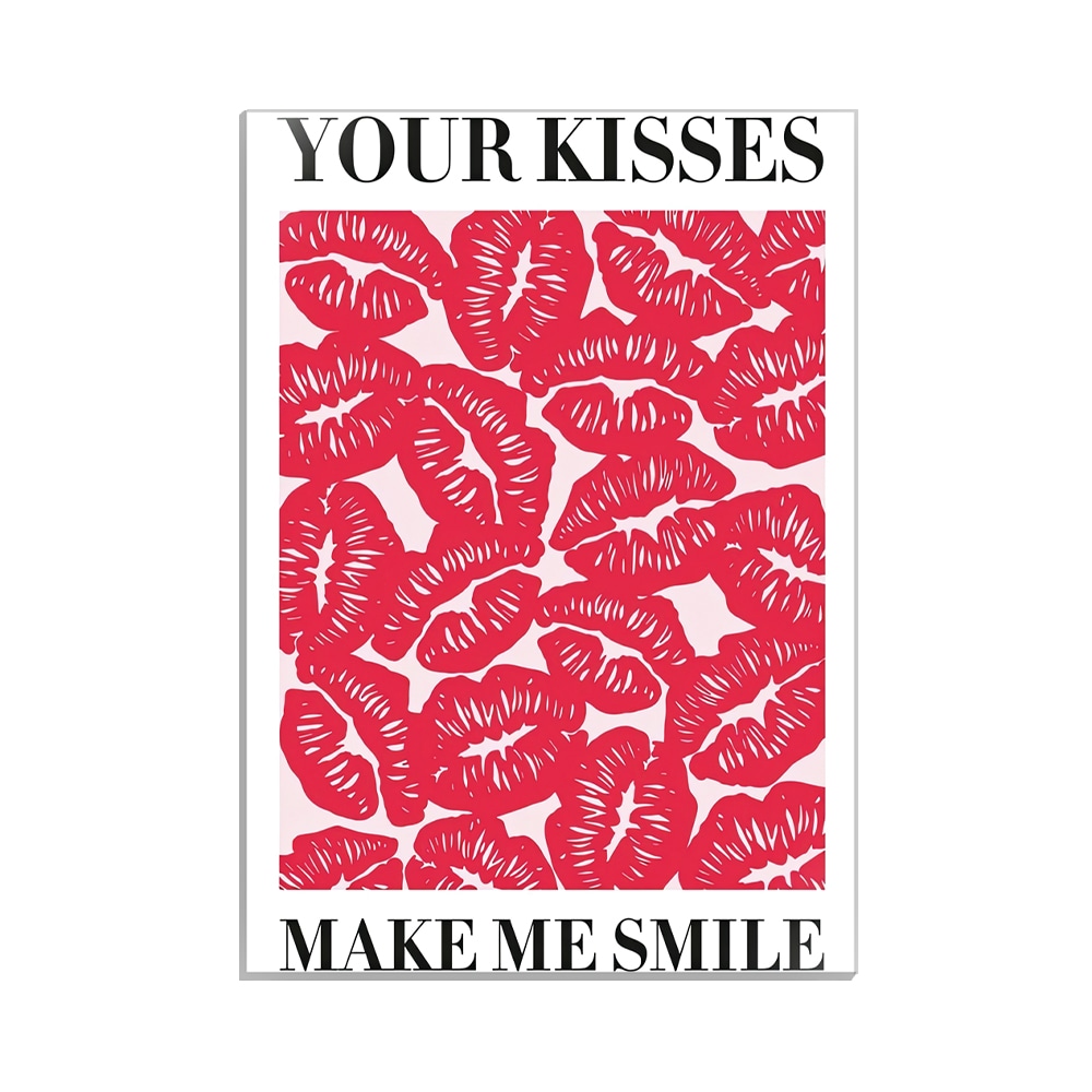 متال پوستر عاشقانه طرح kisses کد MP-27036