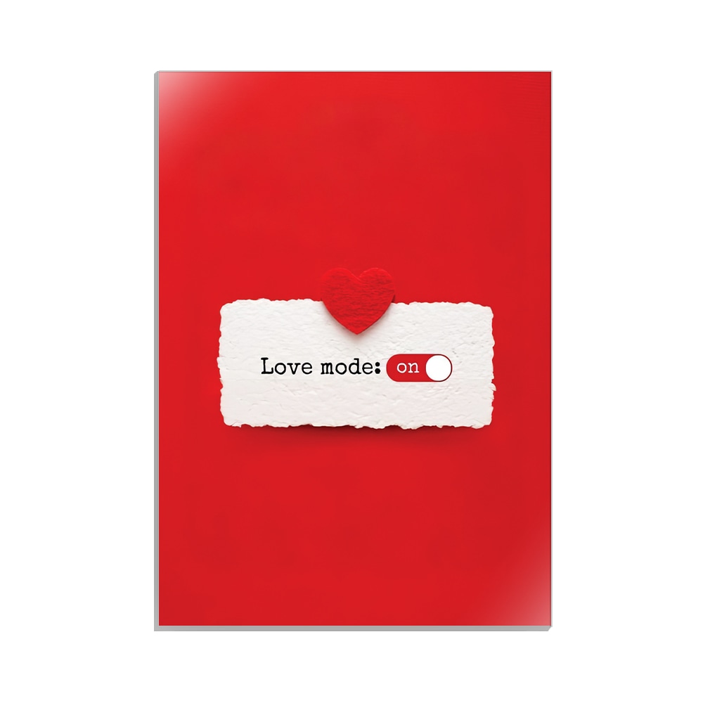 متال پوستر عاشقانه طرح love mode کد MP-27057