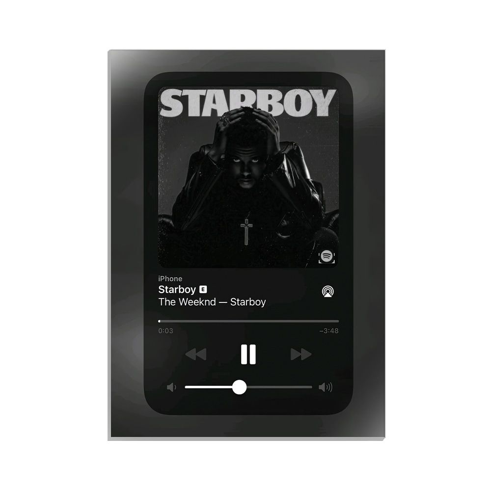 متال پوستر خواننده طرح موزیک پلیر starboy د ویکند کد MP-20574