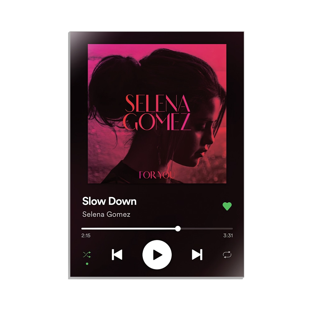 متال پوستر خواننده طرح موزیک پلیر slow down سلنا گومز کد MP-20531