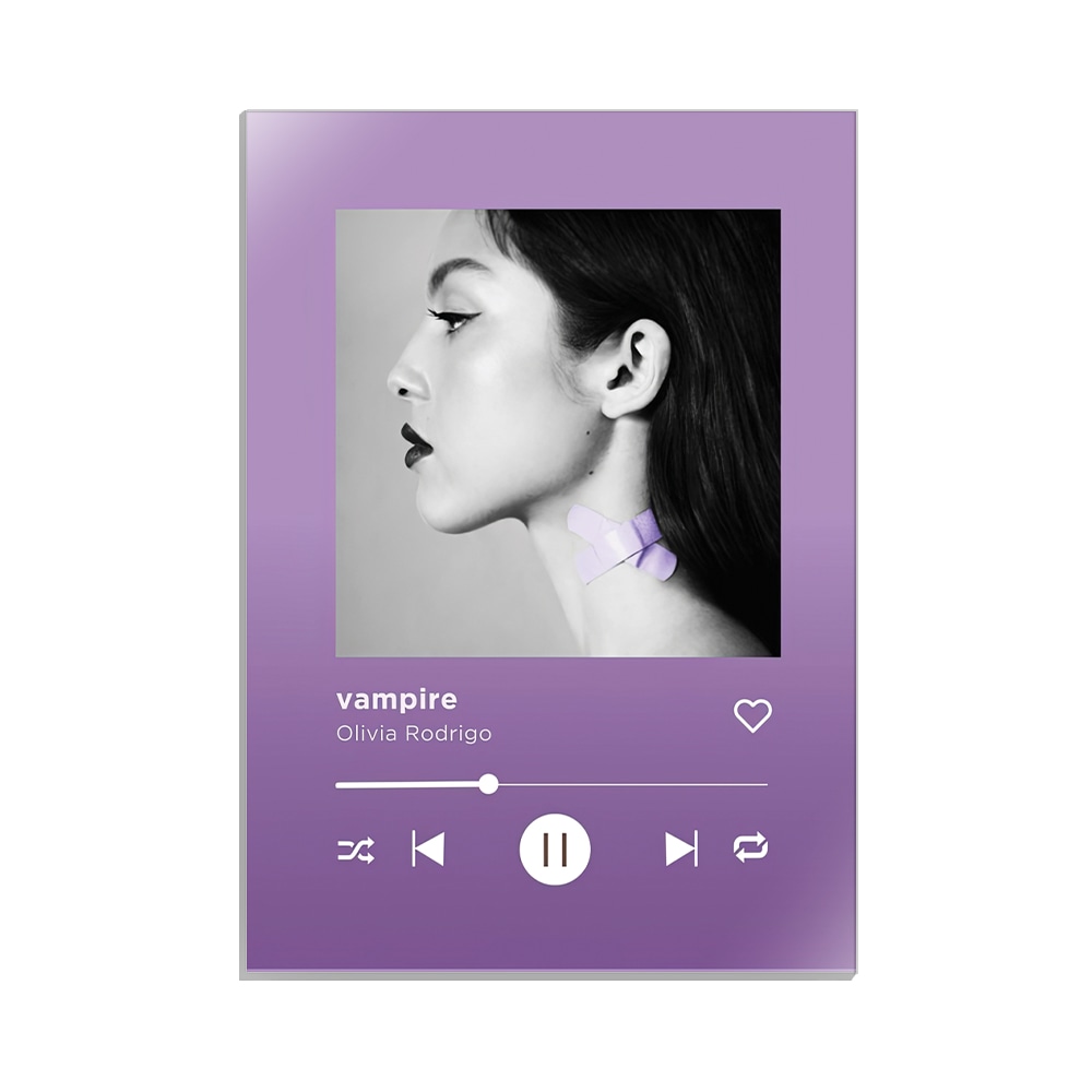متال پوستر خواننده طرح موزیک پلیر vampire اولیویا رودریگو کد MP-20476