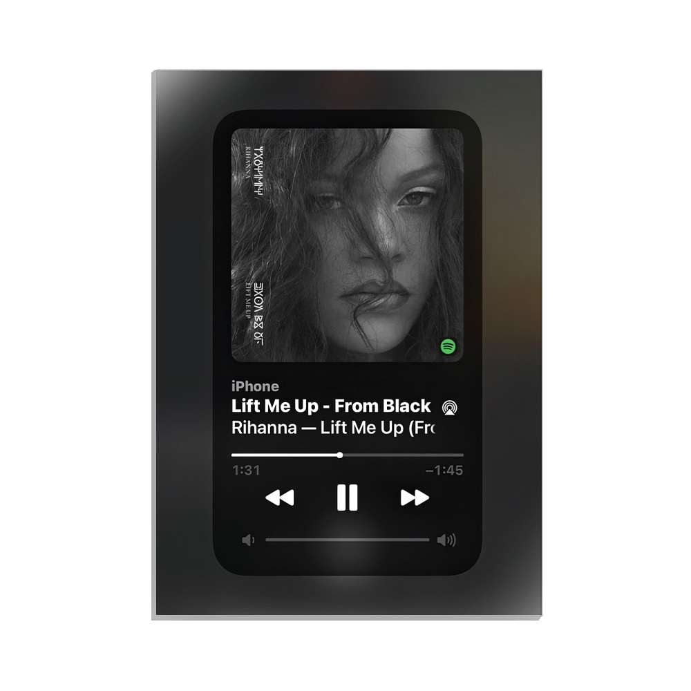 متال پوستر خواننده طرح ریحانا Lift me up کد MP-20507